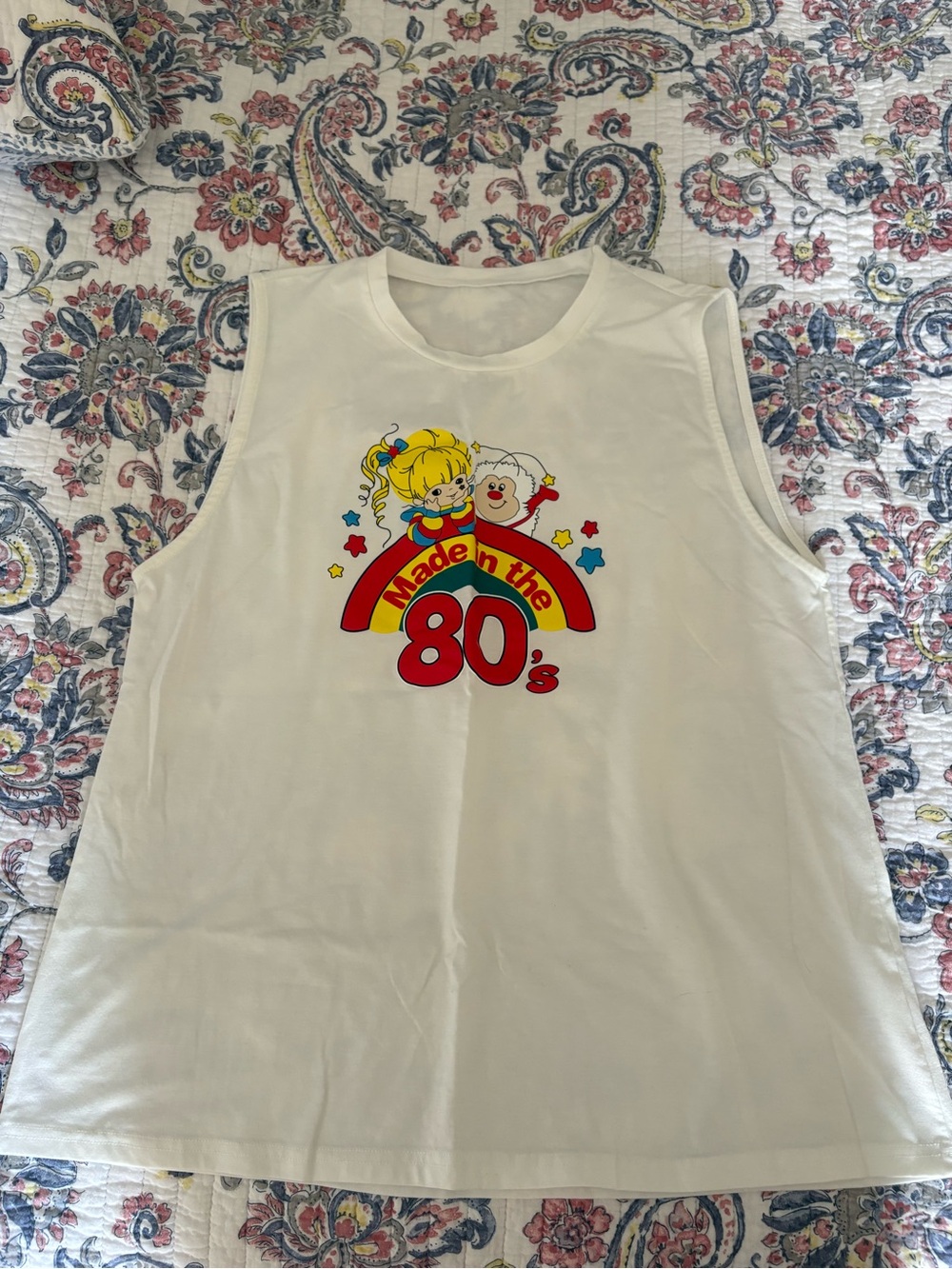Made in the 80's Graphic Kids Tank Top - White